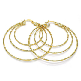 Gold Layered Medium Hoop