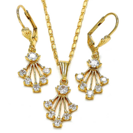 Gold layered earring set