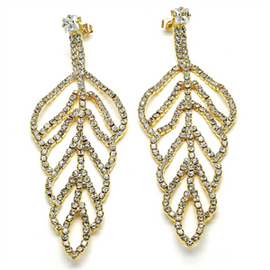 Long Leaf Design Earring