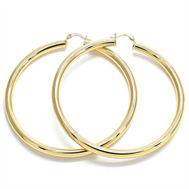 Extra Large Gold Layered Hoop