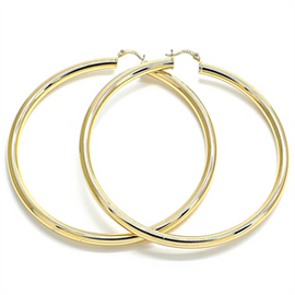 Extra Large Gold Layered Hoop