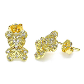 Teddy Bear Design Stud Earring