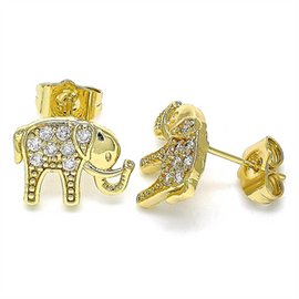 Elephant Design Stud Earring