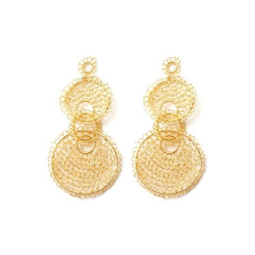 Designers Gold Crochet Earrings