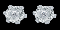 Surgical Stainless Steel Genuine Diamond Design Stud Earring