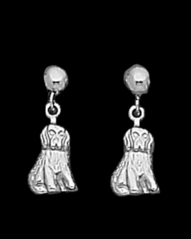Surgical Stainless Steel Dog Design Stud Earring