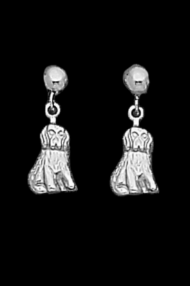 Surgical Stainless Steel Dog Design Stud Earring