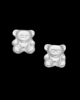 Surgical Stainless Steel Teddy Bear Design Stud Earring